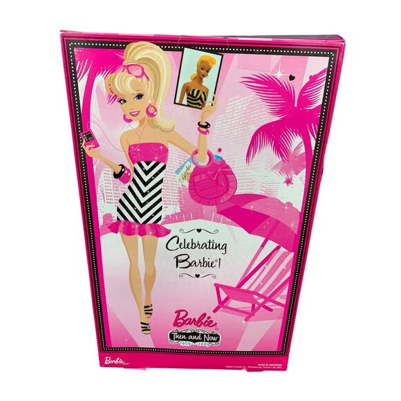 Bathing Suit Barbie Then and Now Doll 2008 Mattel P8038 Target Exclusive - Picture 6 of 12